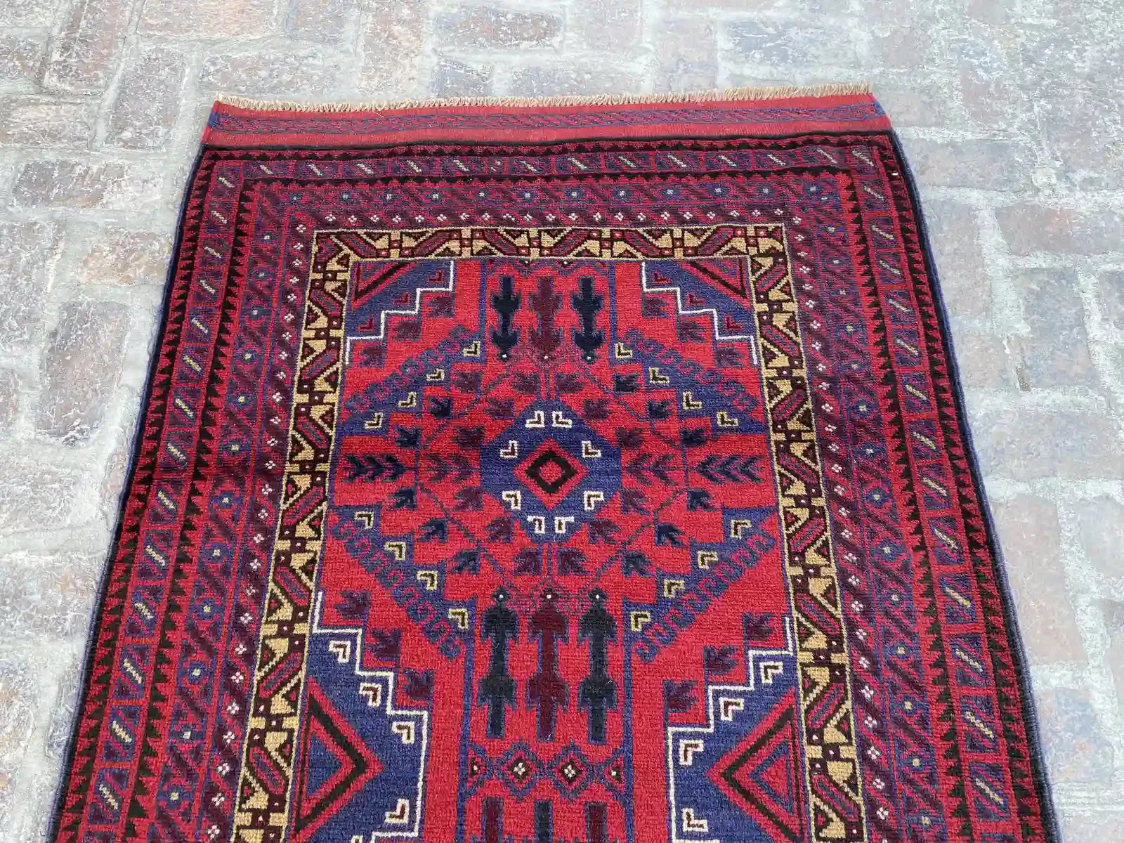 4'0 x 12'3 Afghan Belouchi hallway Rug Runner