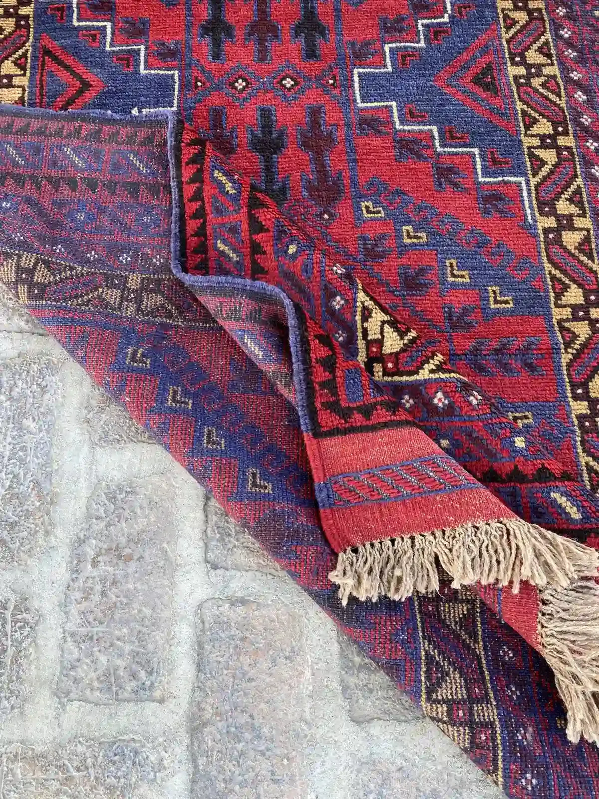 4'0 x 12'3 Afghan Belouchi hallway Rug Runner