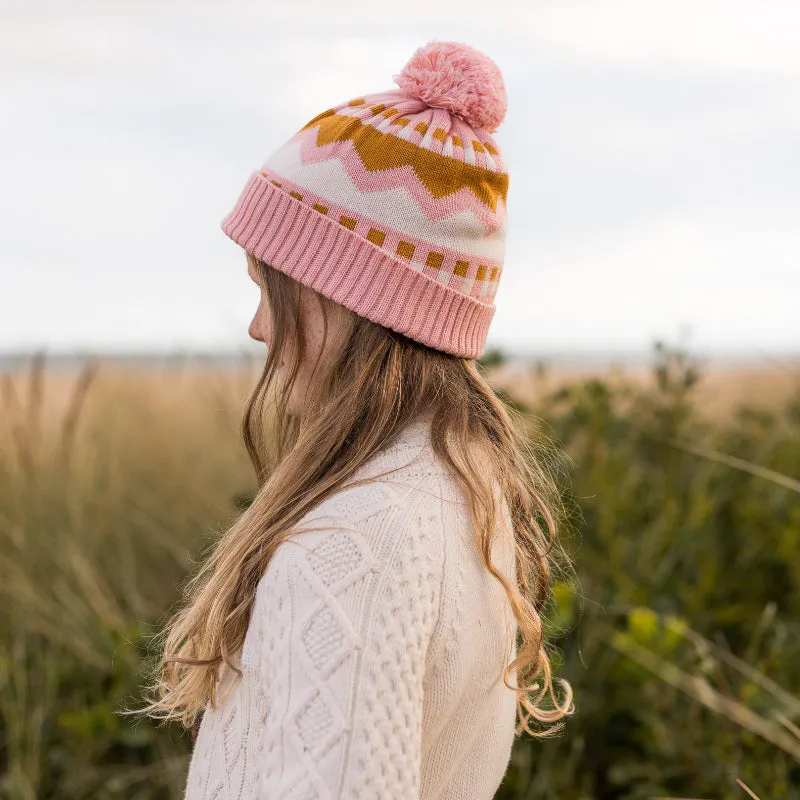 Acorn Colorado Merino Beanie - Pink