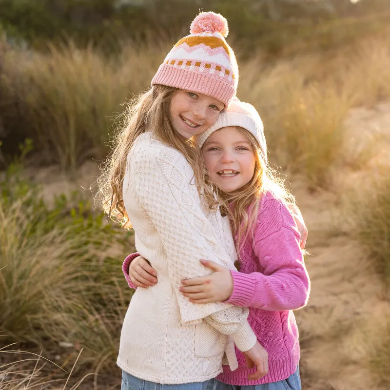 Acorn Colorado Merino Beanie - Pink