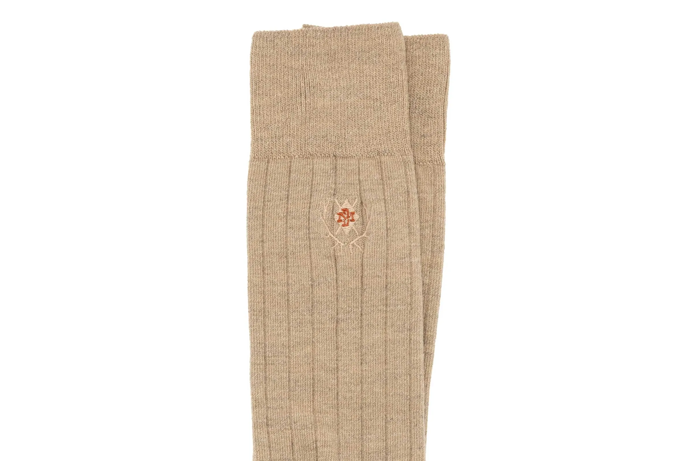 All Season Country Classic Merino Wool and Pima Cotton Socks - Wheat