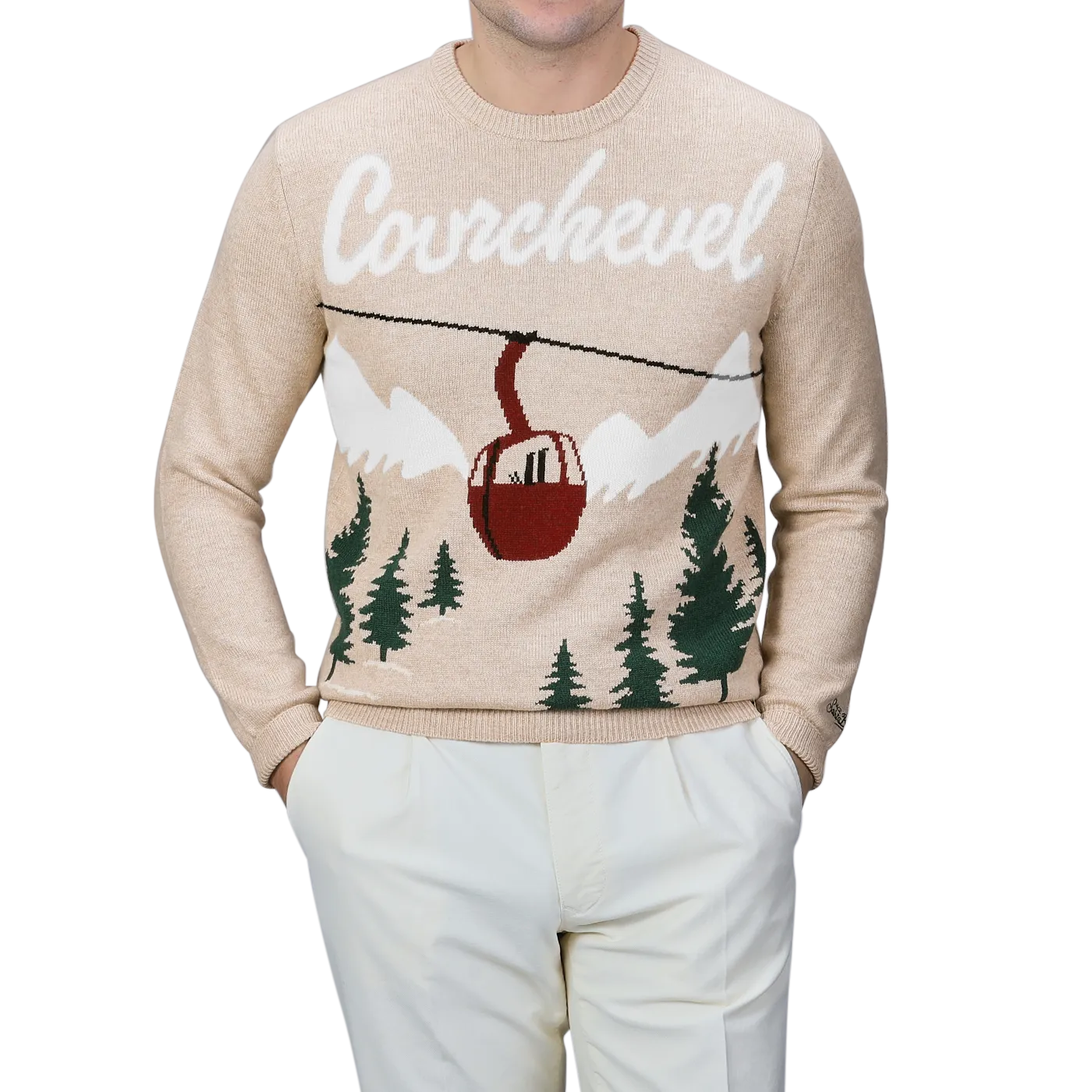 Beige Wool Cashmere Courchevel Sweater