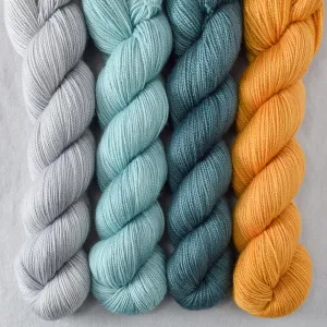 Beryl, Deer Moss, Quicksilver, Turmeric - Yummy 2-Ply Quartet