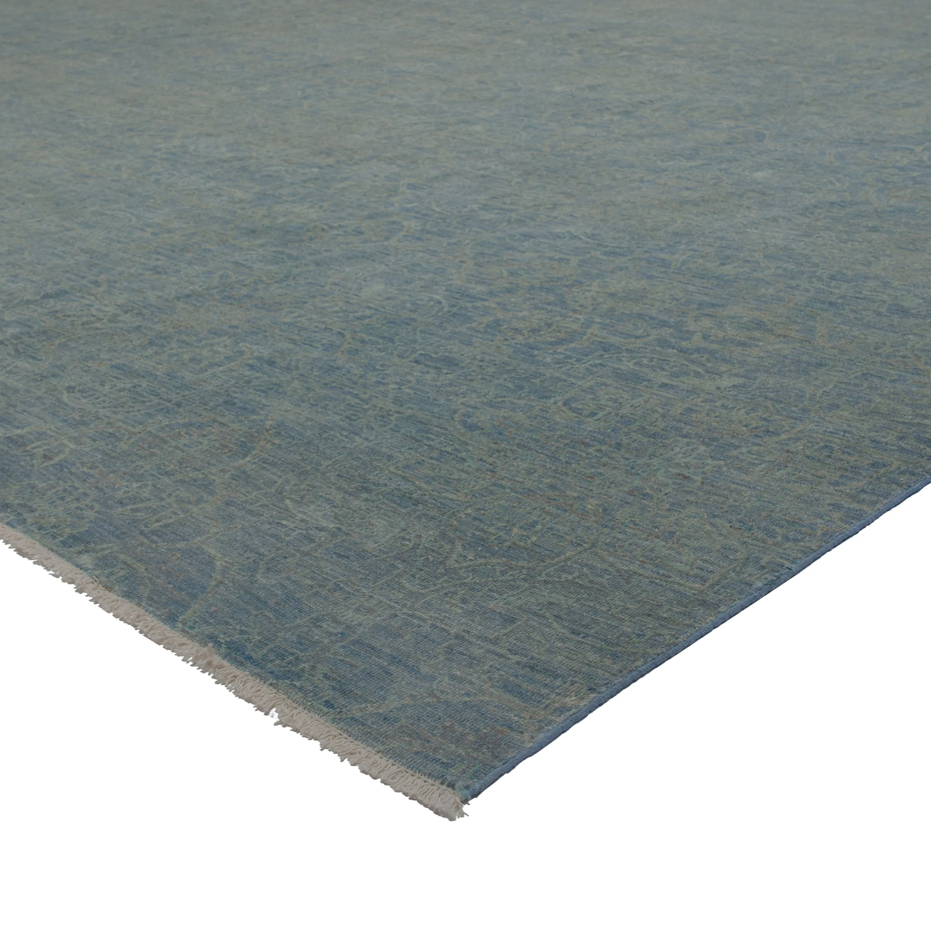 Blue Transitional Wool Rug - 15'1" x 23'1"