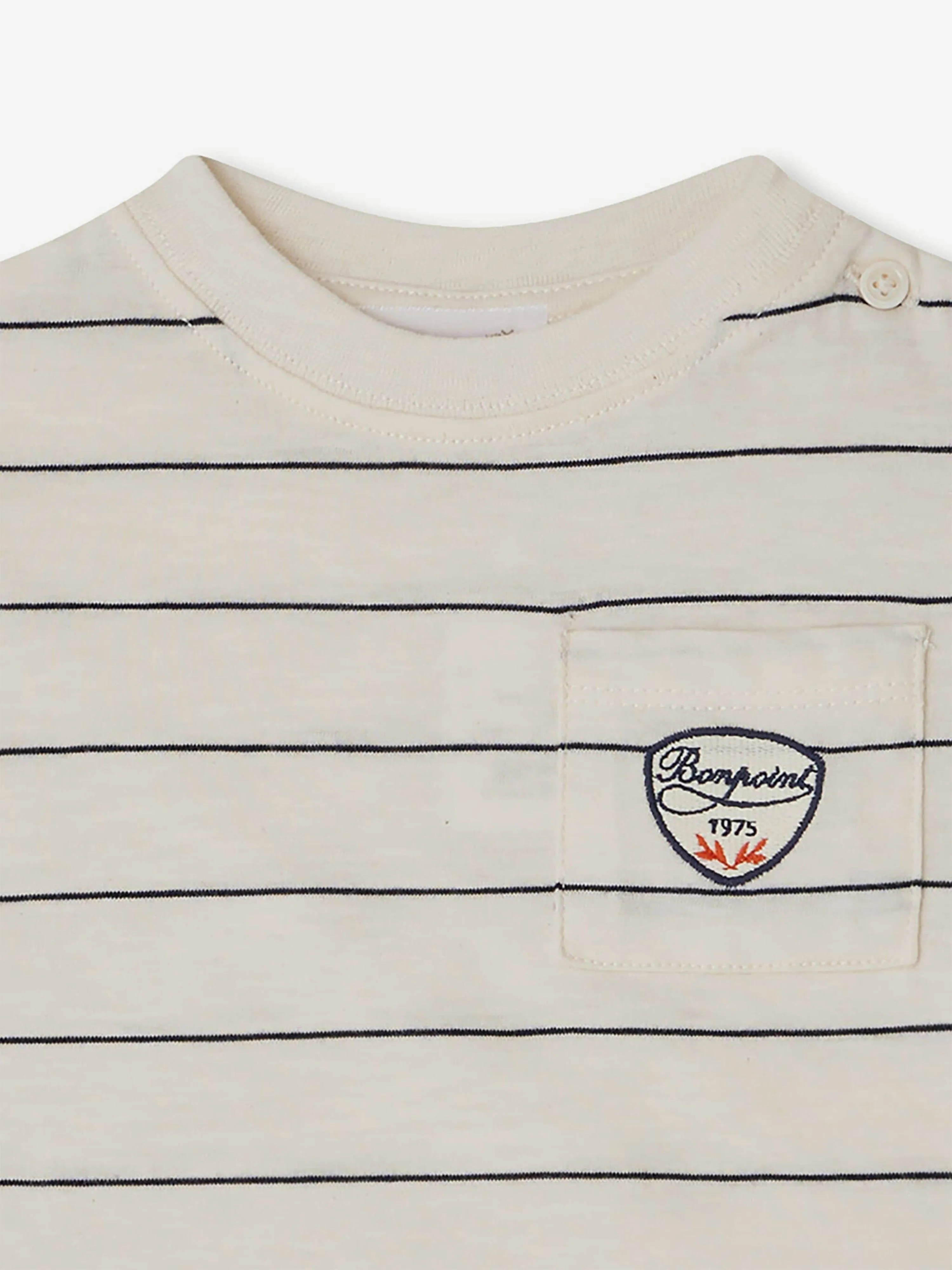 Bonpoint Baby Boys Striped Gaye T-Shirt in Ivory