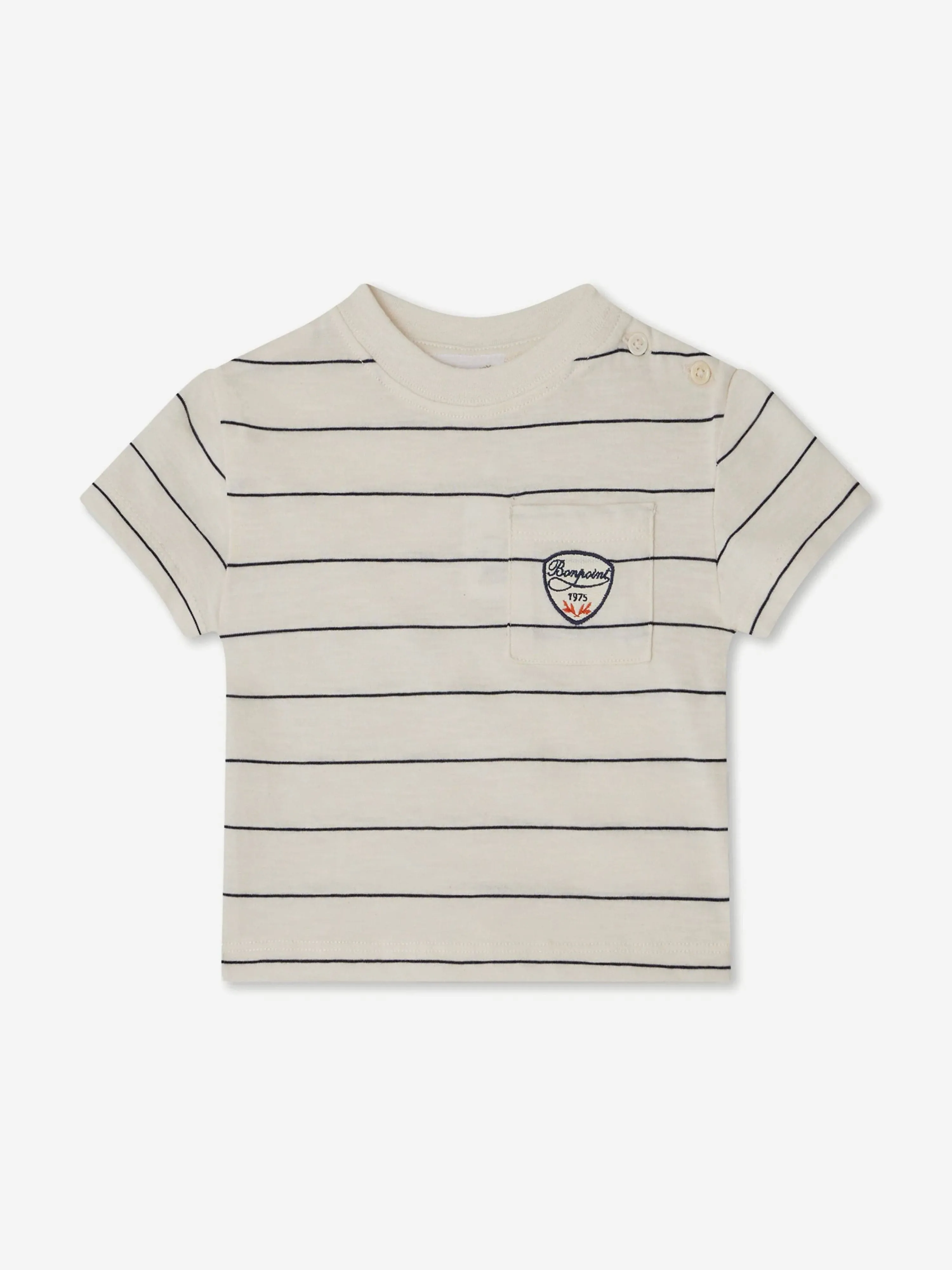 Bonpoint Baby Boys Striped Gaye T-Shirt in Ivory