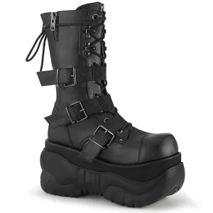 Boxer-230 Platform Boots - Matte Black