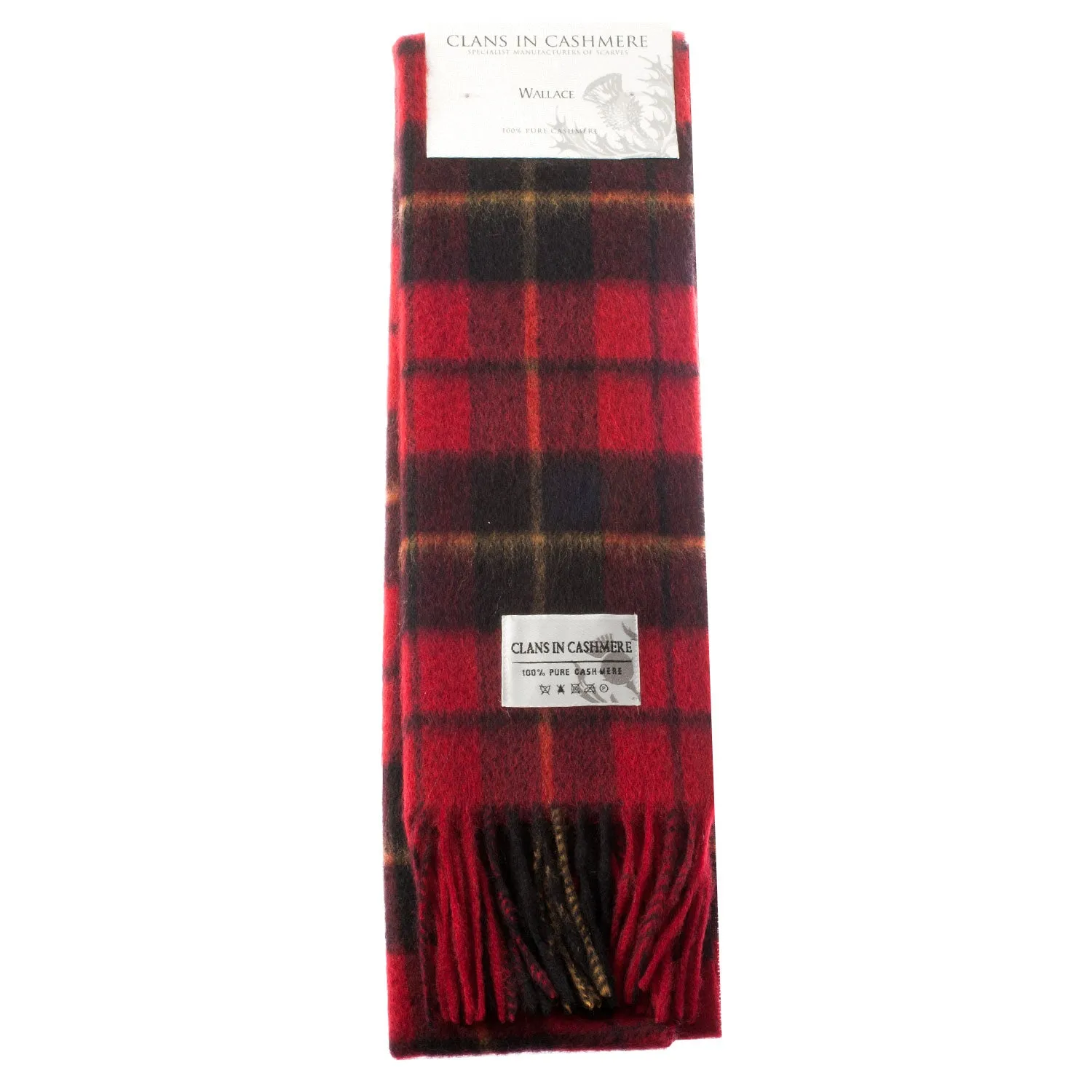 Cashmere Scottish Tartan Clan Scarf  Wallace