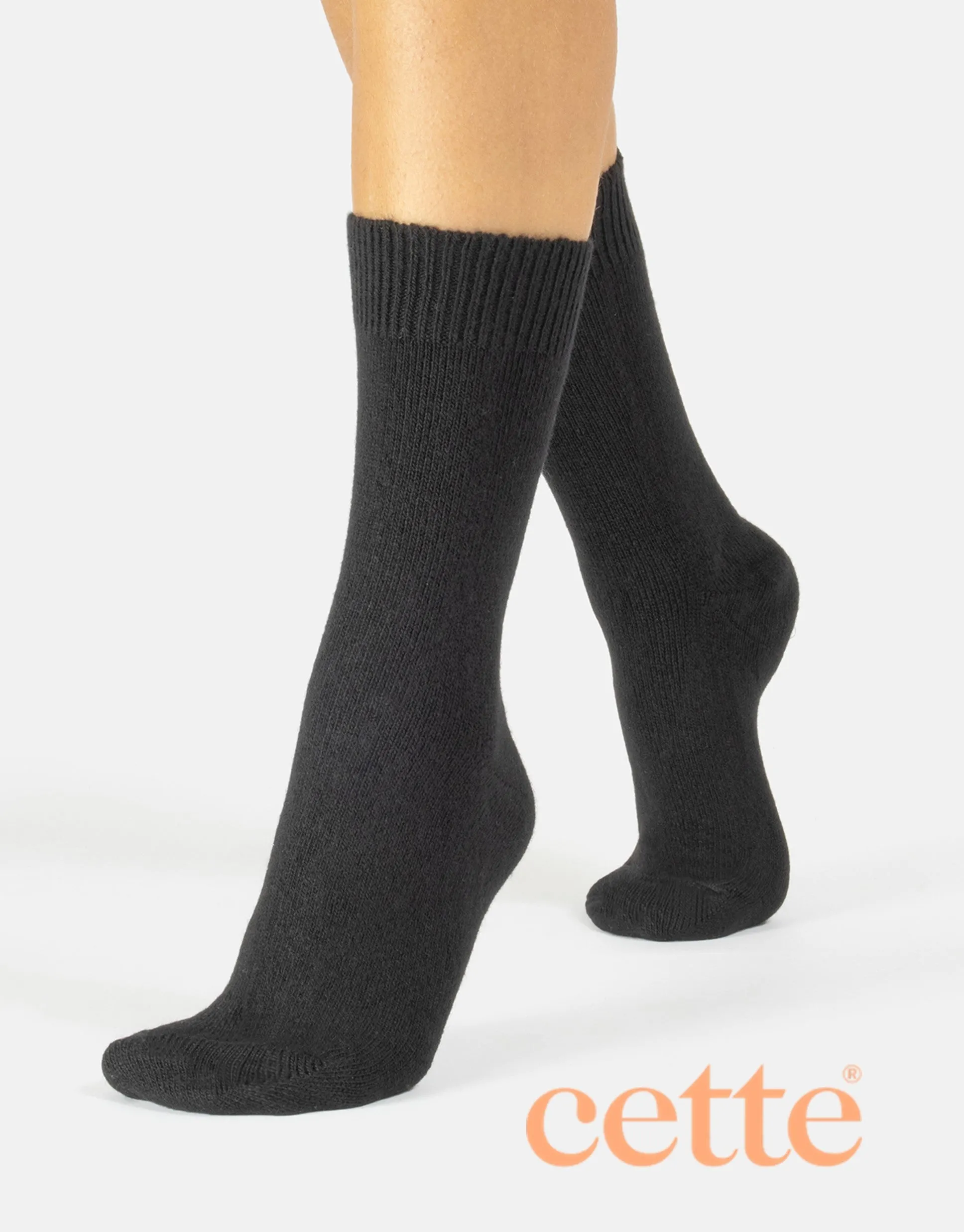 Cette Cosy Cashmere & Merino Blend Sock 281-12 Black