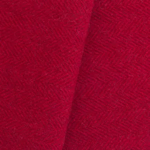 Dorr Mill ~ #217 Red & Deep Red Herringbone Wool Fabric