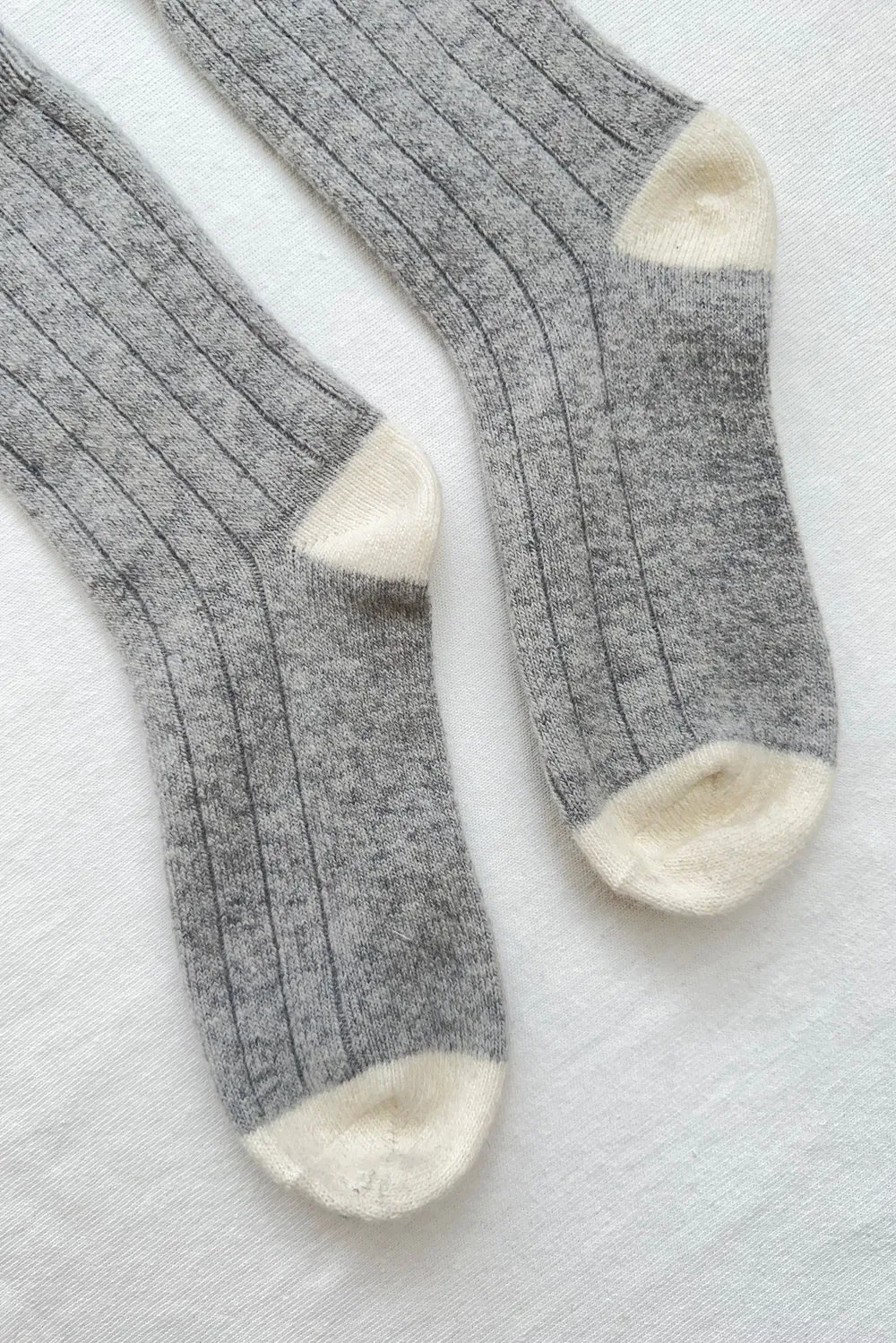 Grey Classic Cashmere Socks