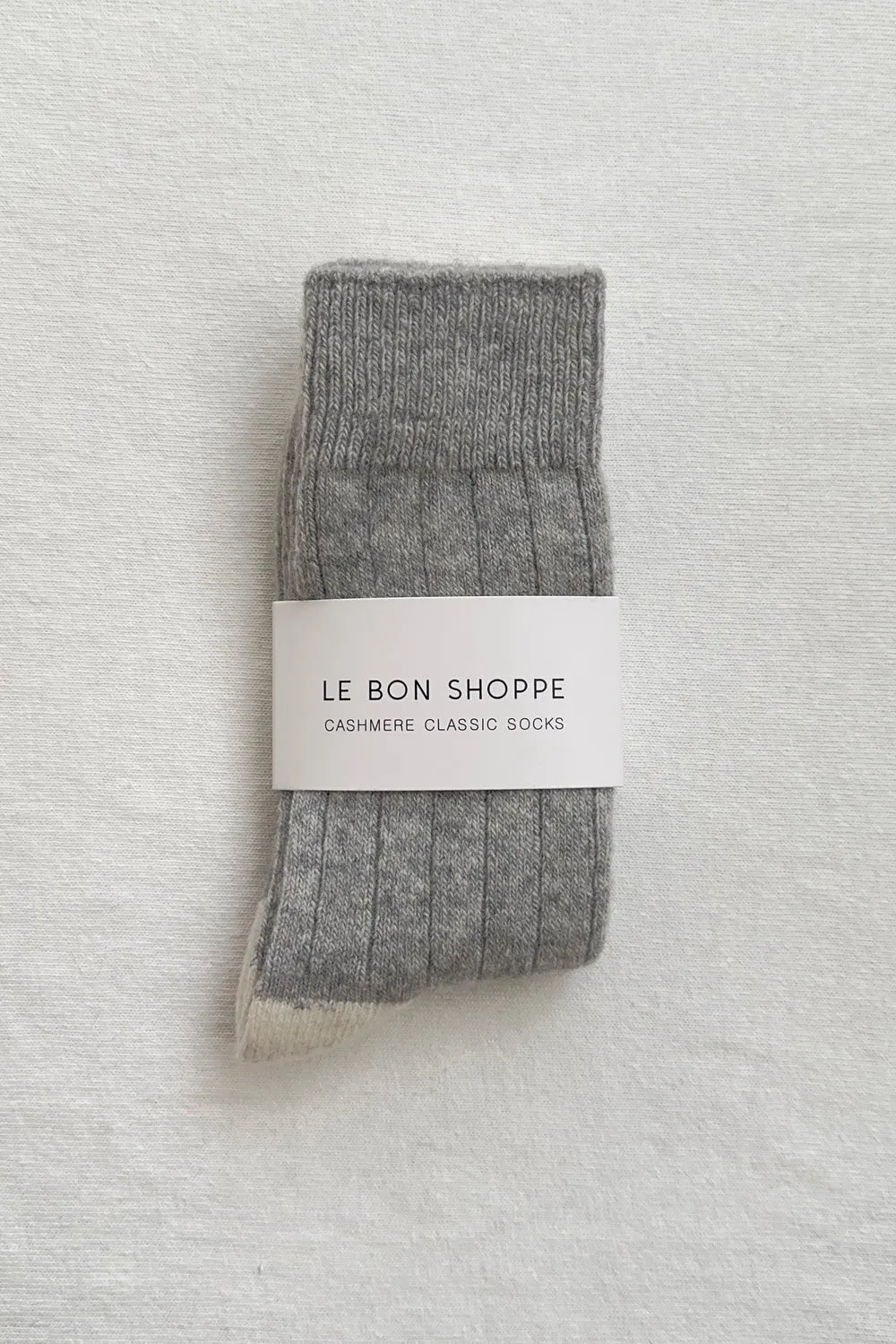 Grey Classic Cashmere Socks