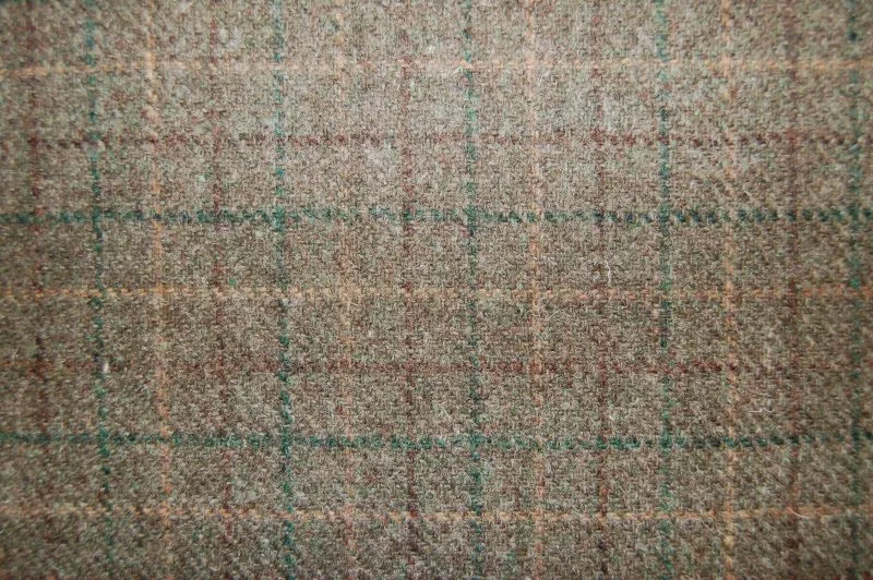 Harris Tweed Bentham - Check Moss