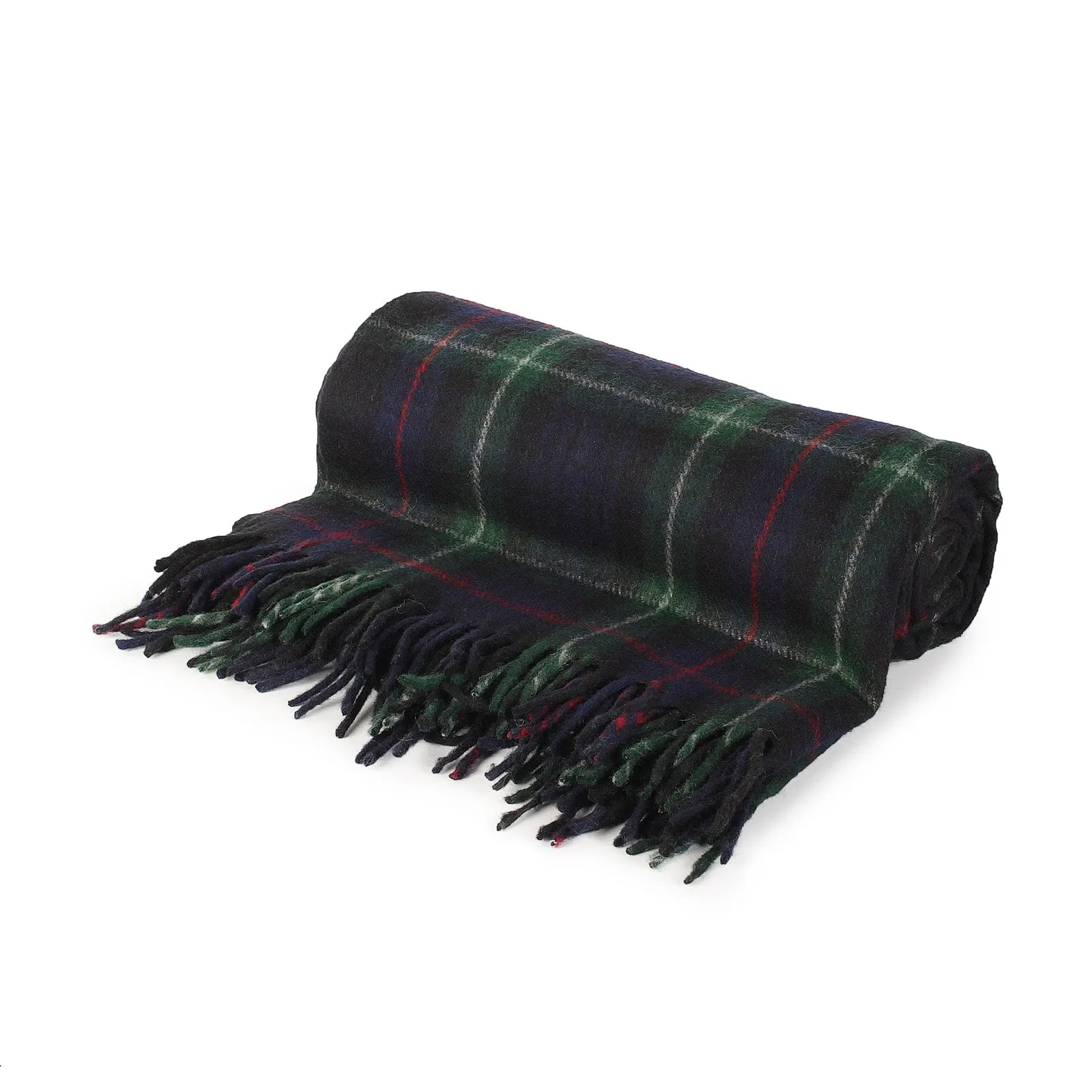 Highland Wool Blend Tartan Blanket / Throw Extra Warm Mackenzie