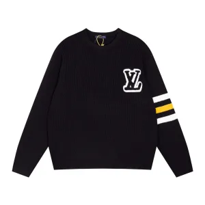 Louis Vuitton Black Wool Blend Crewneck Sweater