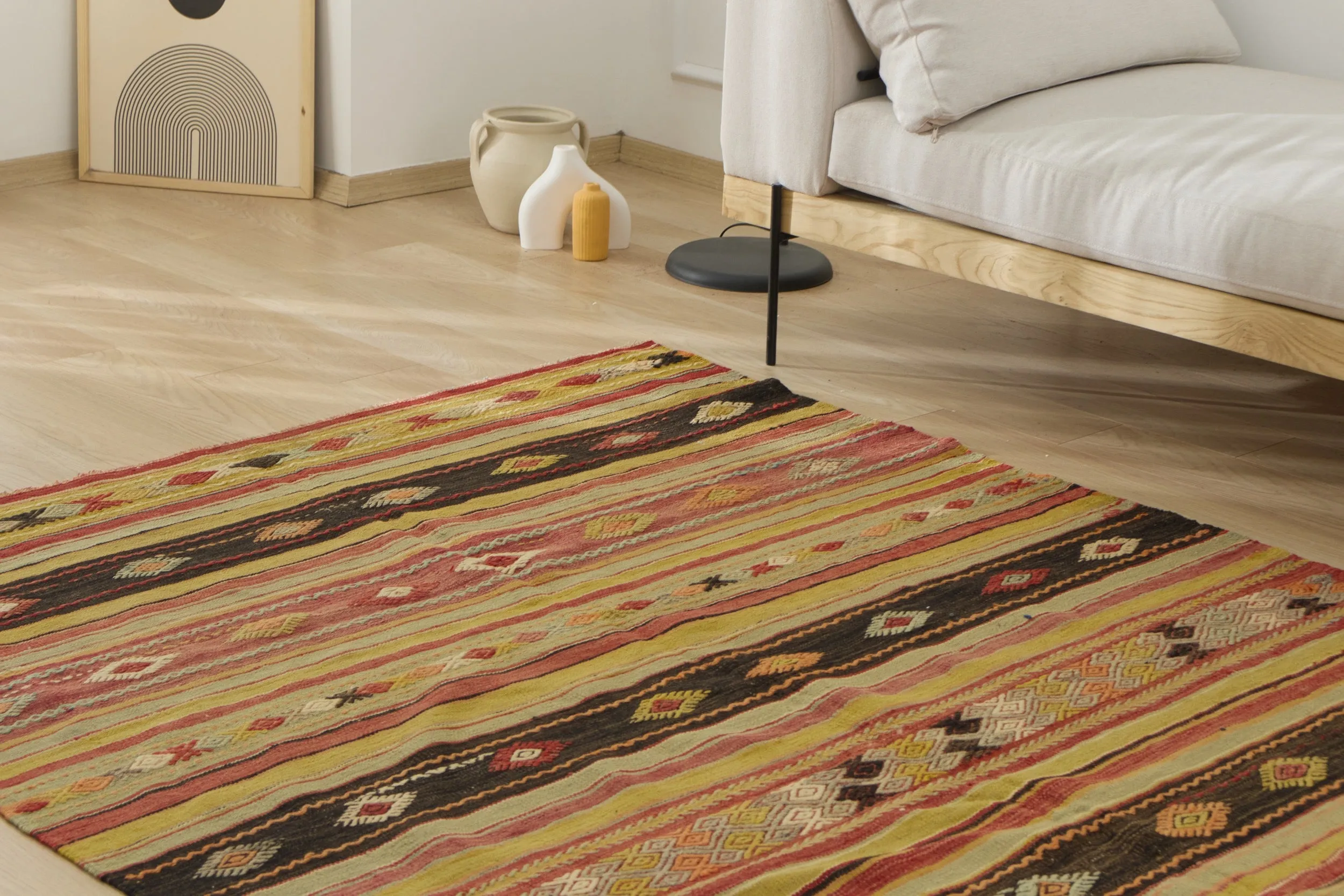 Mattie - Vintage Turkish Kilim Rug