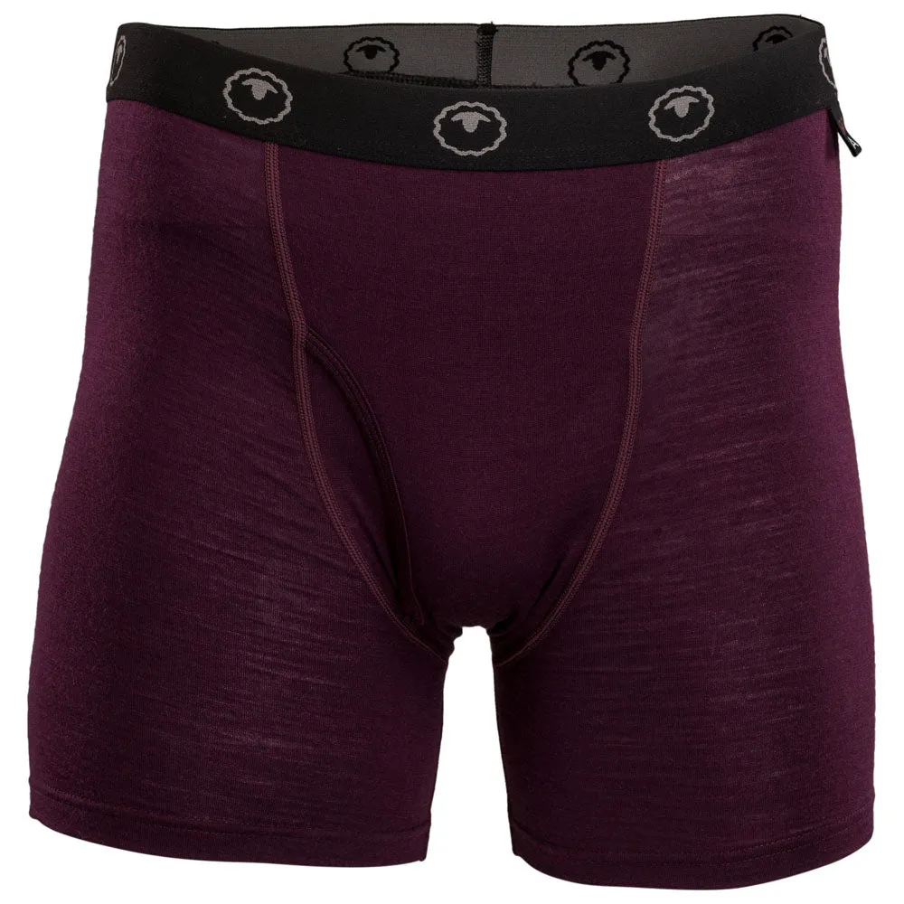 Mens Merino 180 Boxers (Wine)