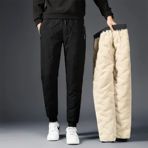 Men's Padded Cotton Trousers With Cashmere | Brodtica.com