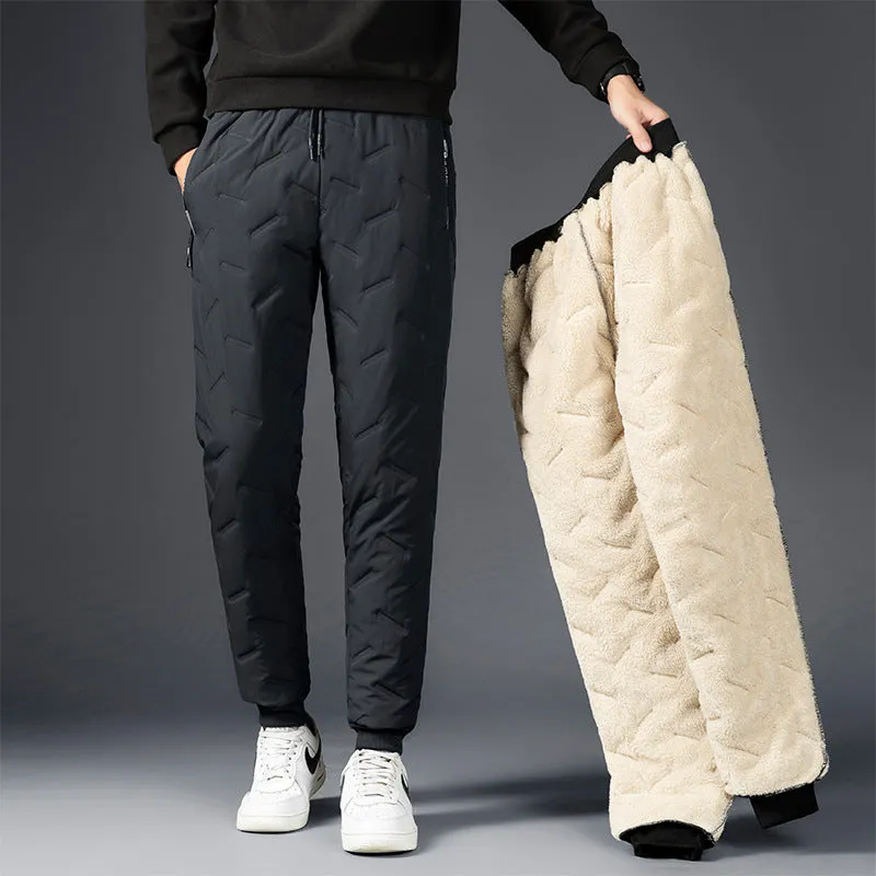 Men's Padded Cotton Trousers With Cashmere | Brodtica.com