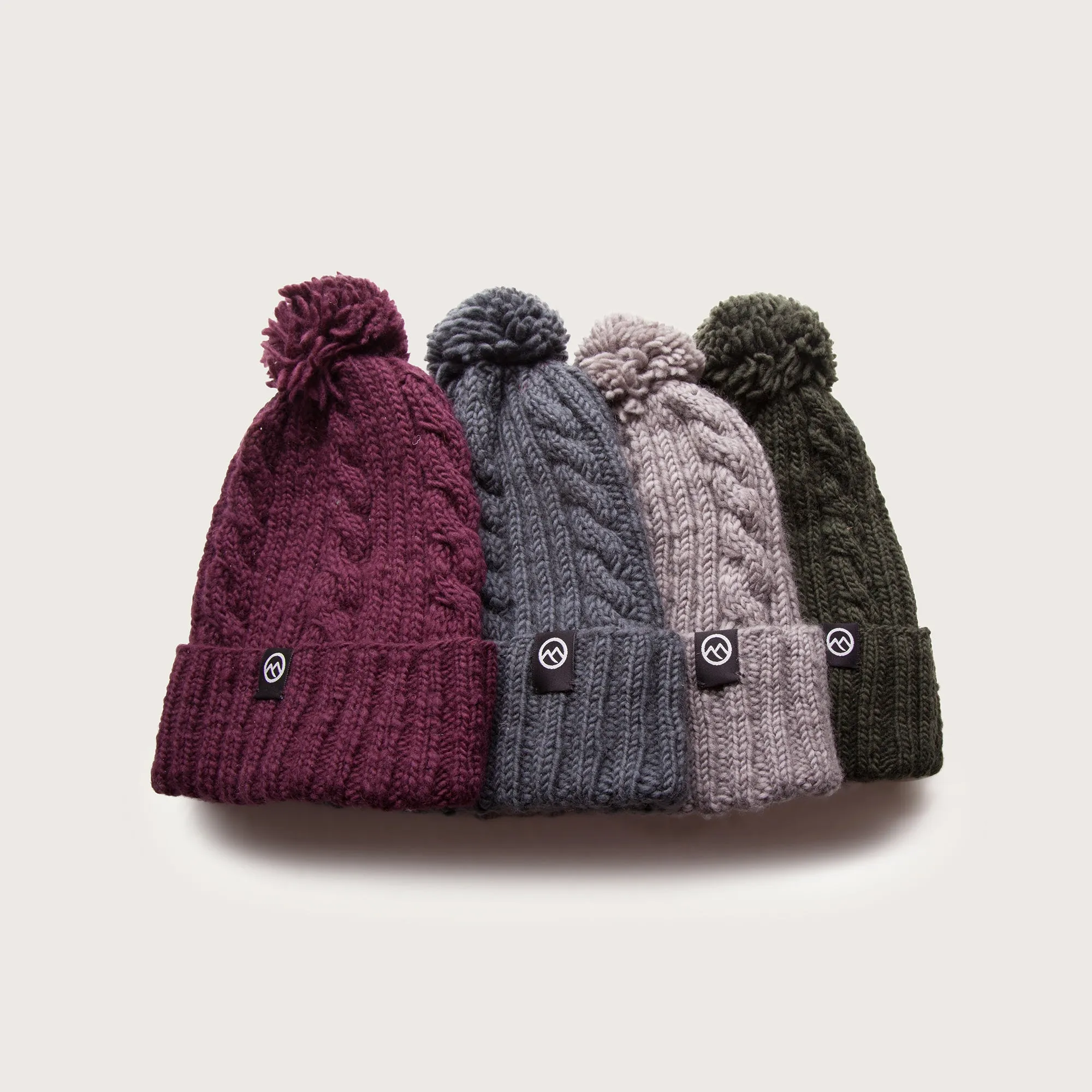 Merino Wool Ohakune Beanie - Grape