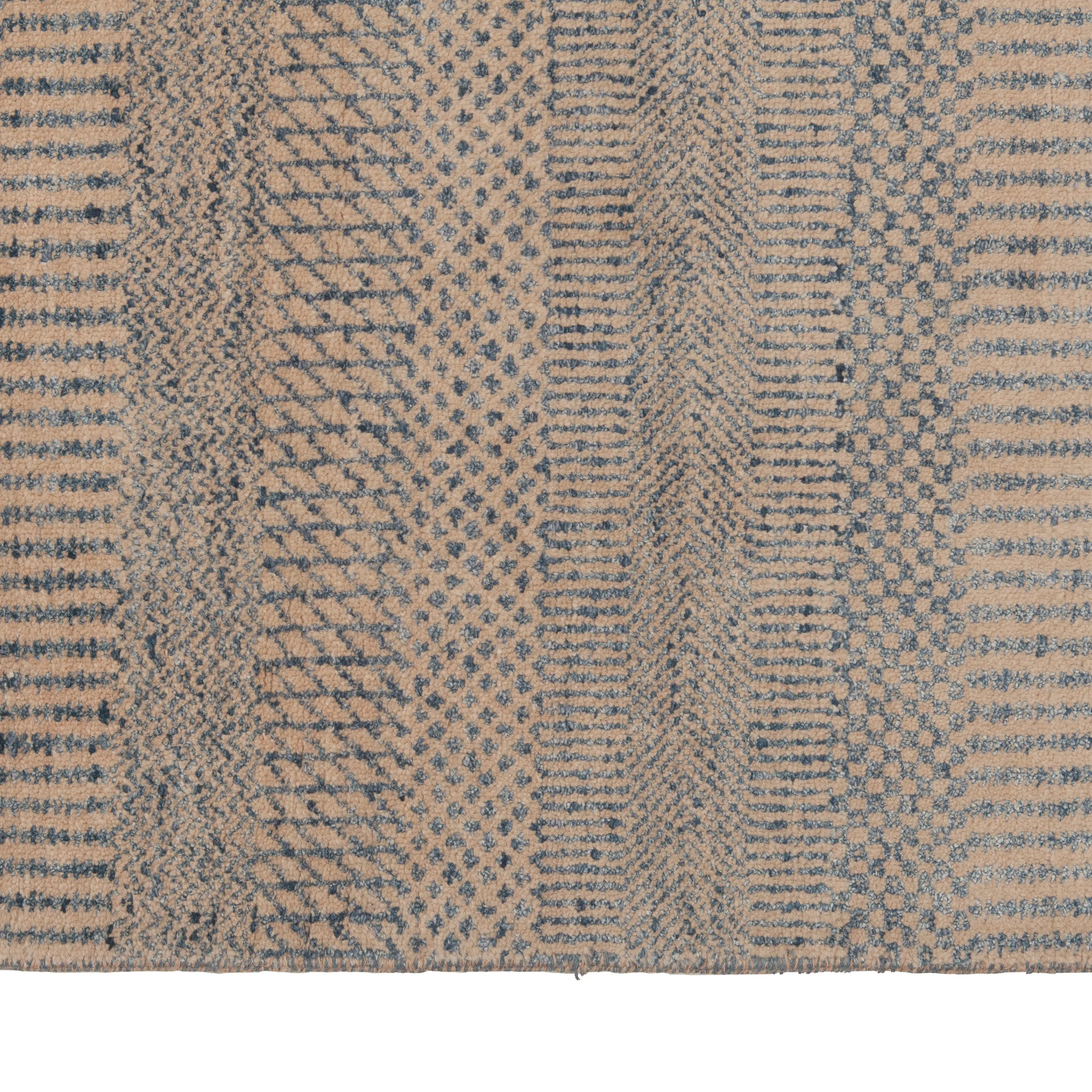 Multicolored Contemporary Indo Savannah Rug - 8'1" x 10'4"