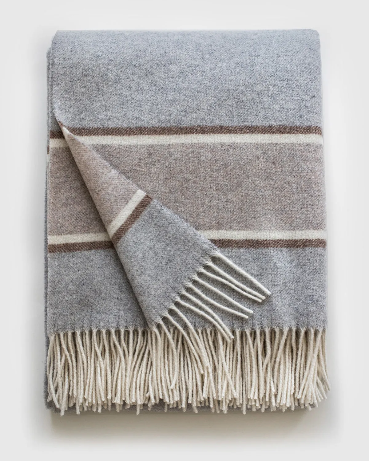 Oslo Throw Light Grey/Beige