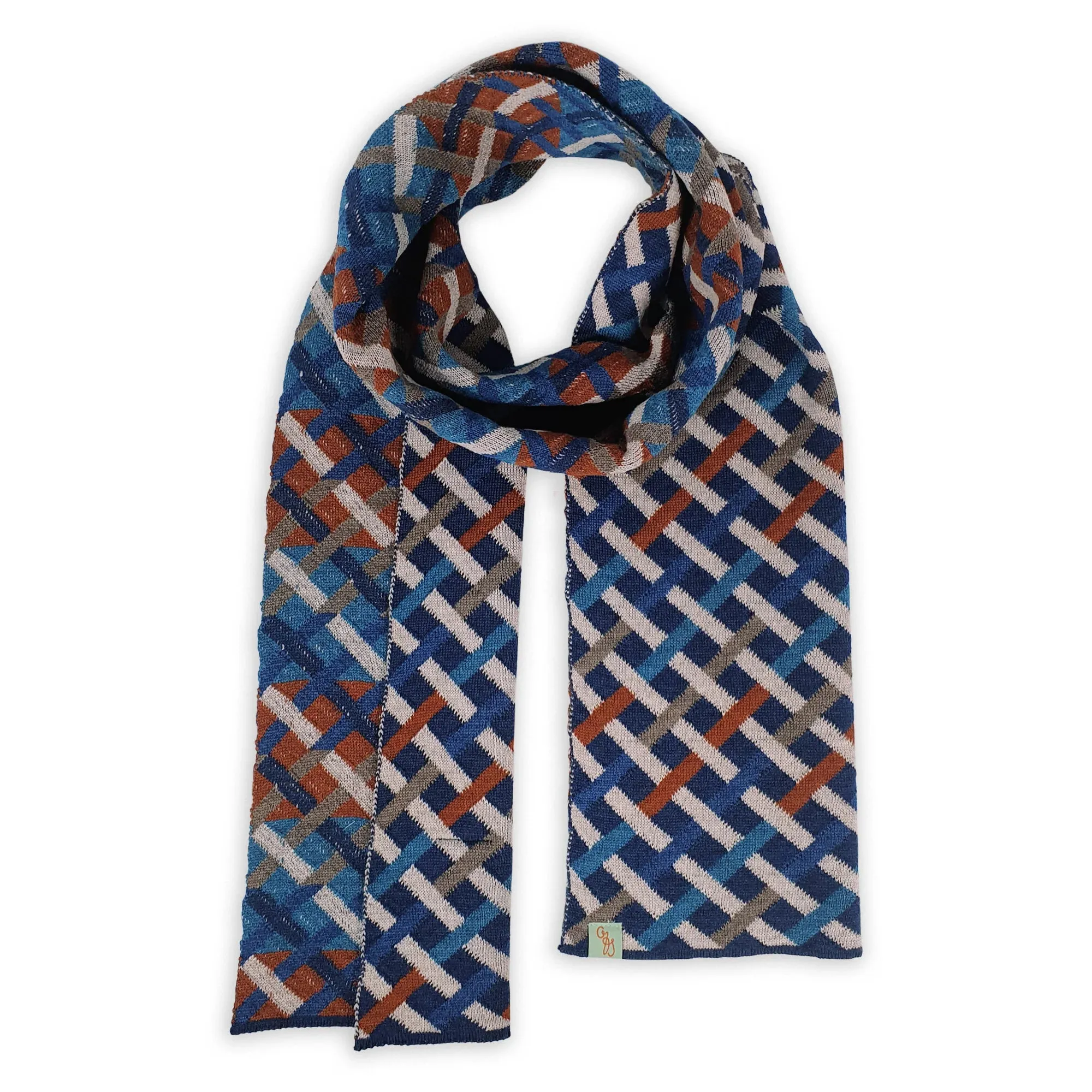 Otto & Spike Threaded Extra Fine Merino Wool Scarf