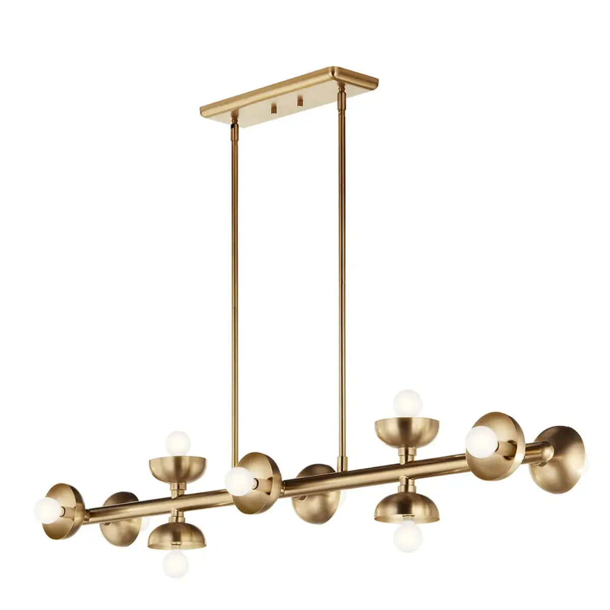 Palta 48" 10-Light Linear Chandelier, Champagne Bronze Finish