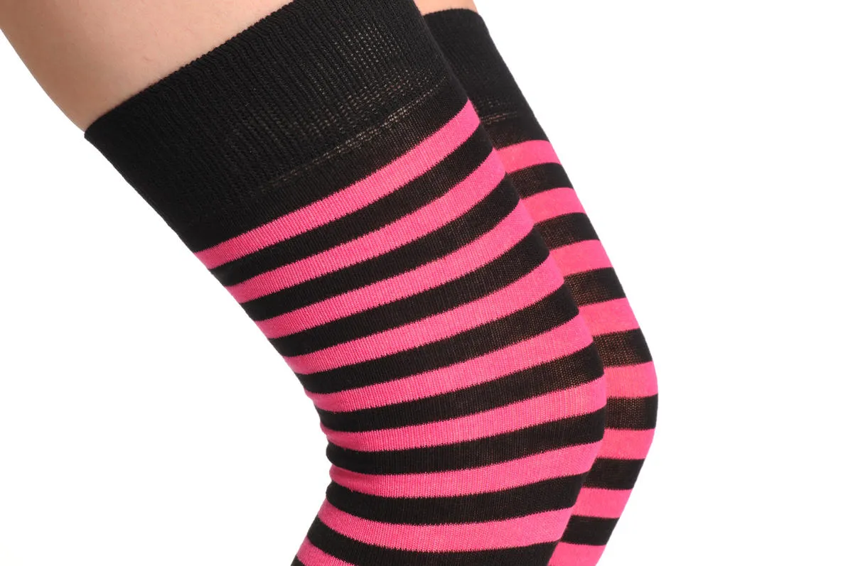 Pink & Black Stripes