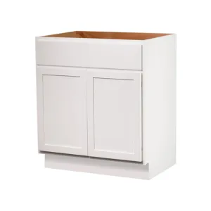 Pure White 42" Bathroom Vanity Sink Base Cabinet