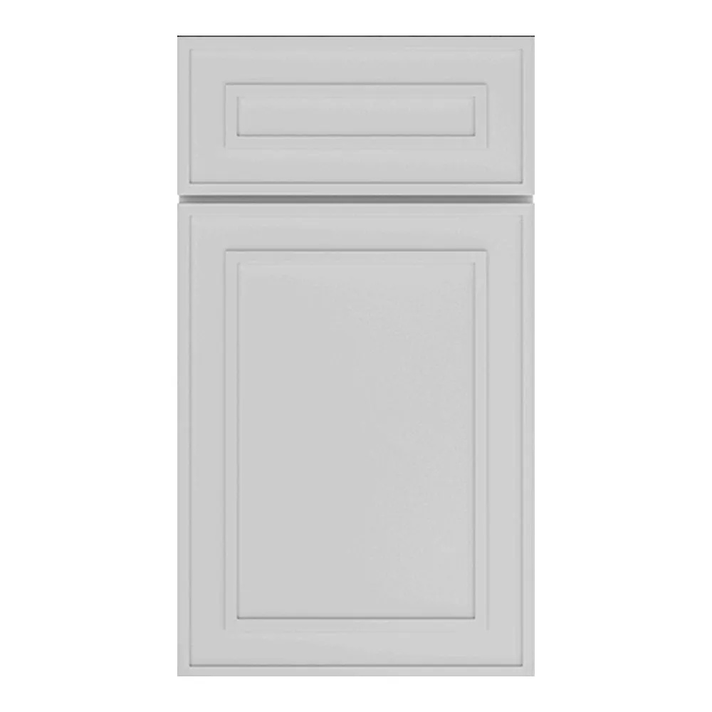 RTA - Elegant Shaker White - 27"W x 30"H x 0.75"D - Wall Molding Glass Door with 2 Door