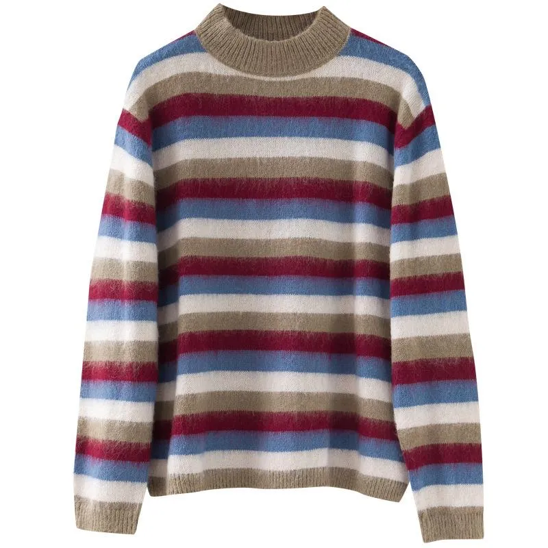 Soft Slouchy Striped Pullover