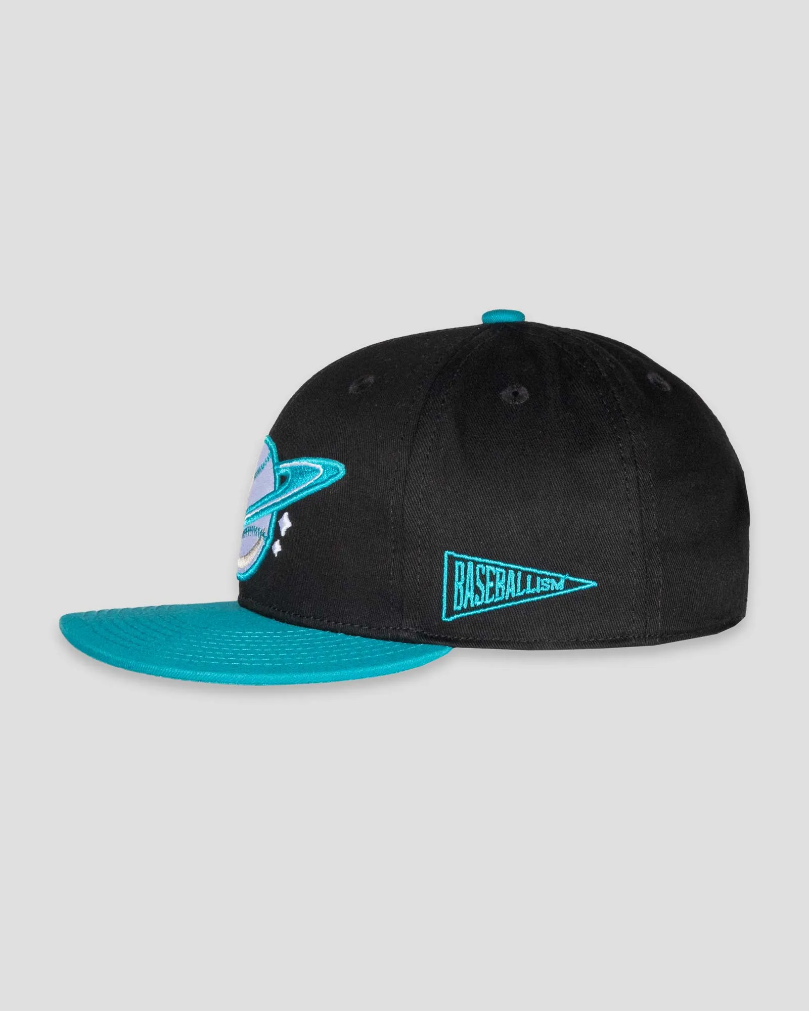 Space Ball Youth Cap - Black and Teal