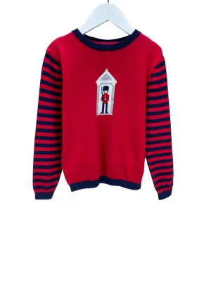 The Little White Company, Boys' Queen's Guard Sweater, Red/Navy, Size 5-6 Years