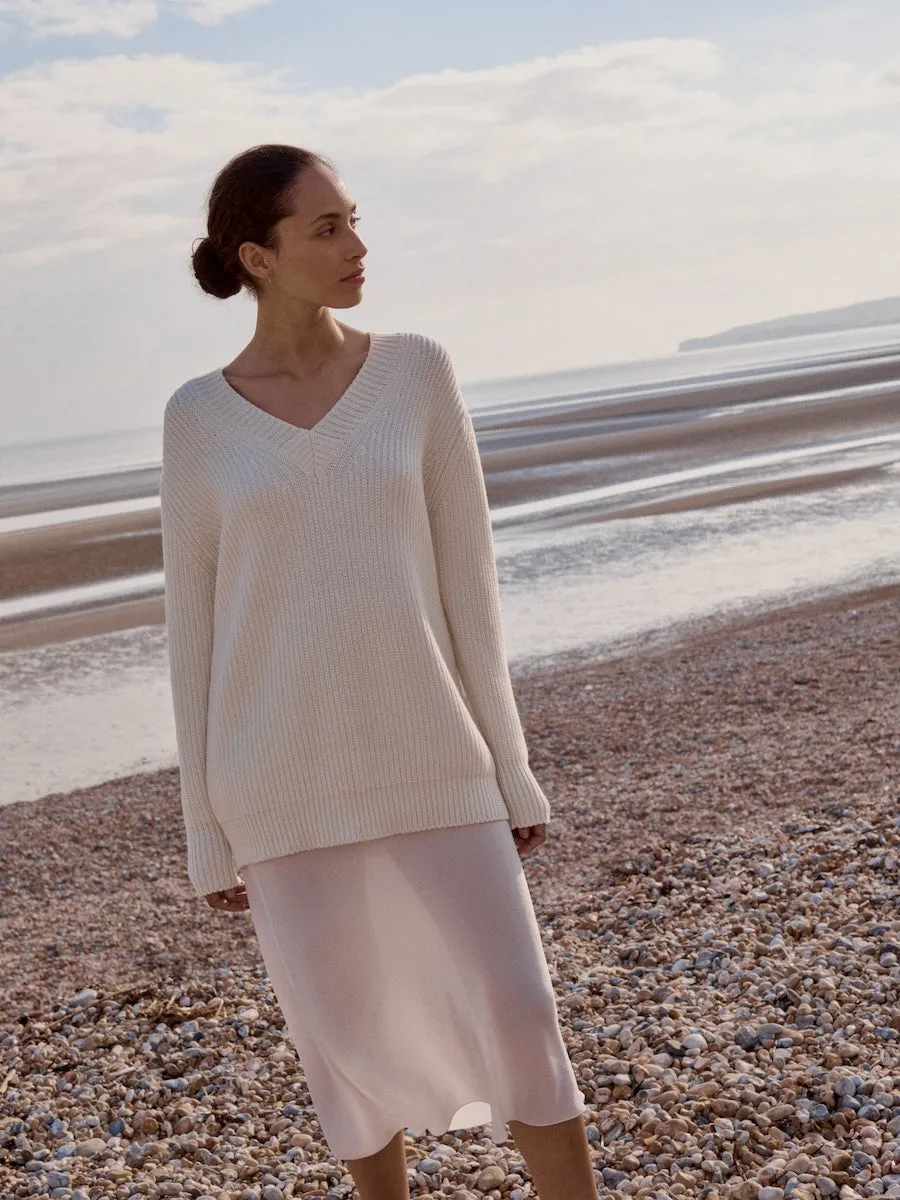 The SLOUCHY HEIRLOOM V - Organic Cotton & Wool