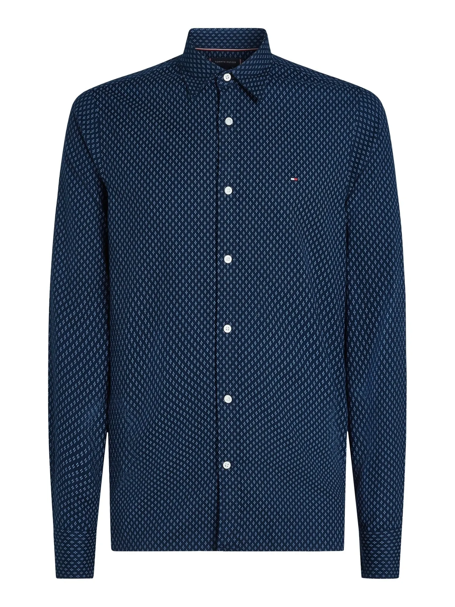 Tommy Hilfiger Brushed Cotton Print Slim Shirt