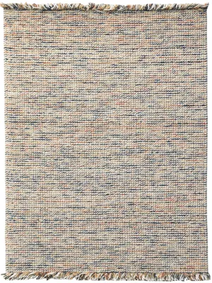 Vivid Modern Orange Hand-Woven Rug 5'x7'6"