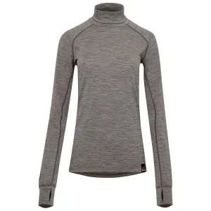 Womens 160 Merino Active Roll Neck (Charcoal Melange)