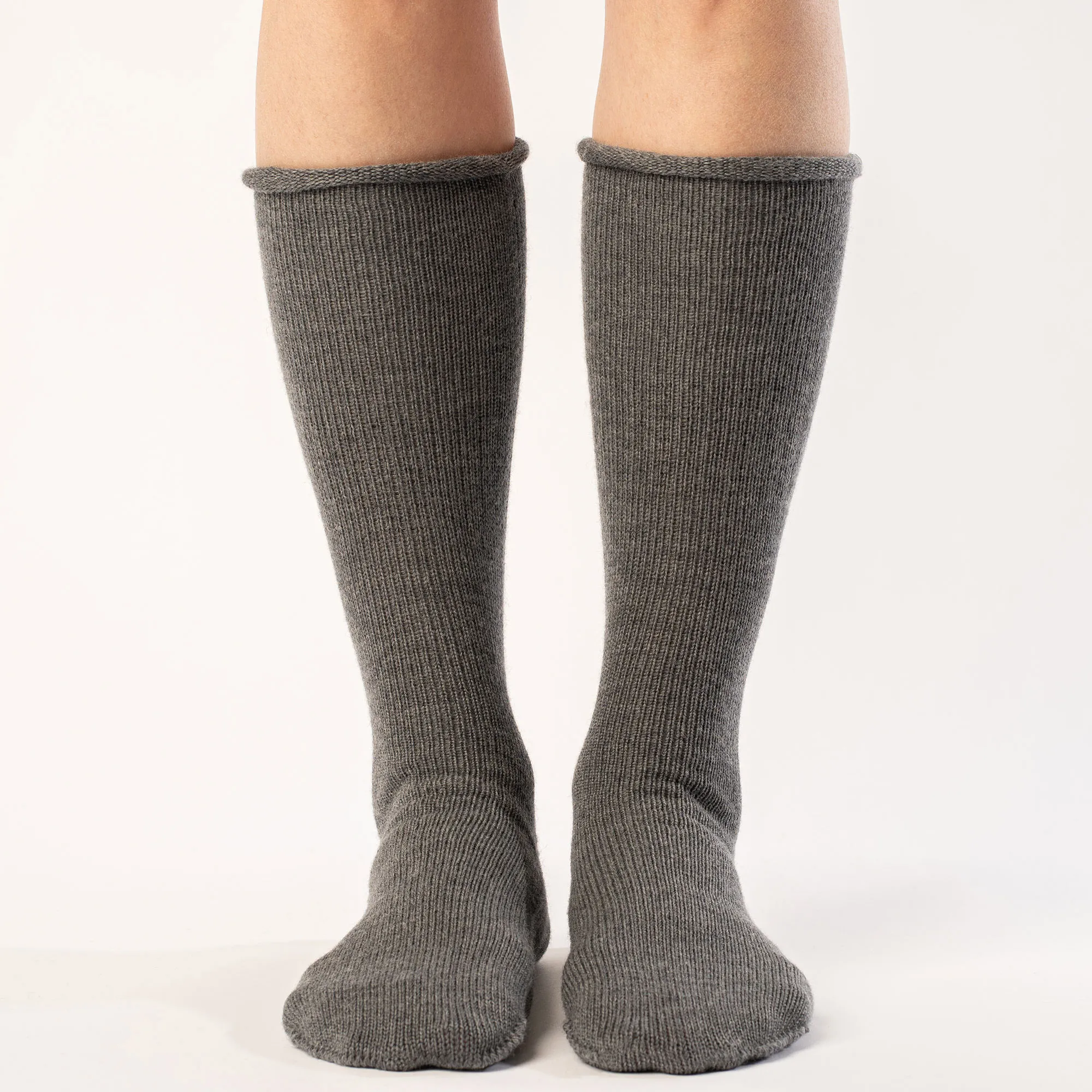 Women's Knit Socks Merino Dark Gray