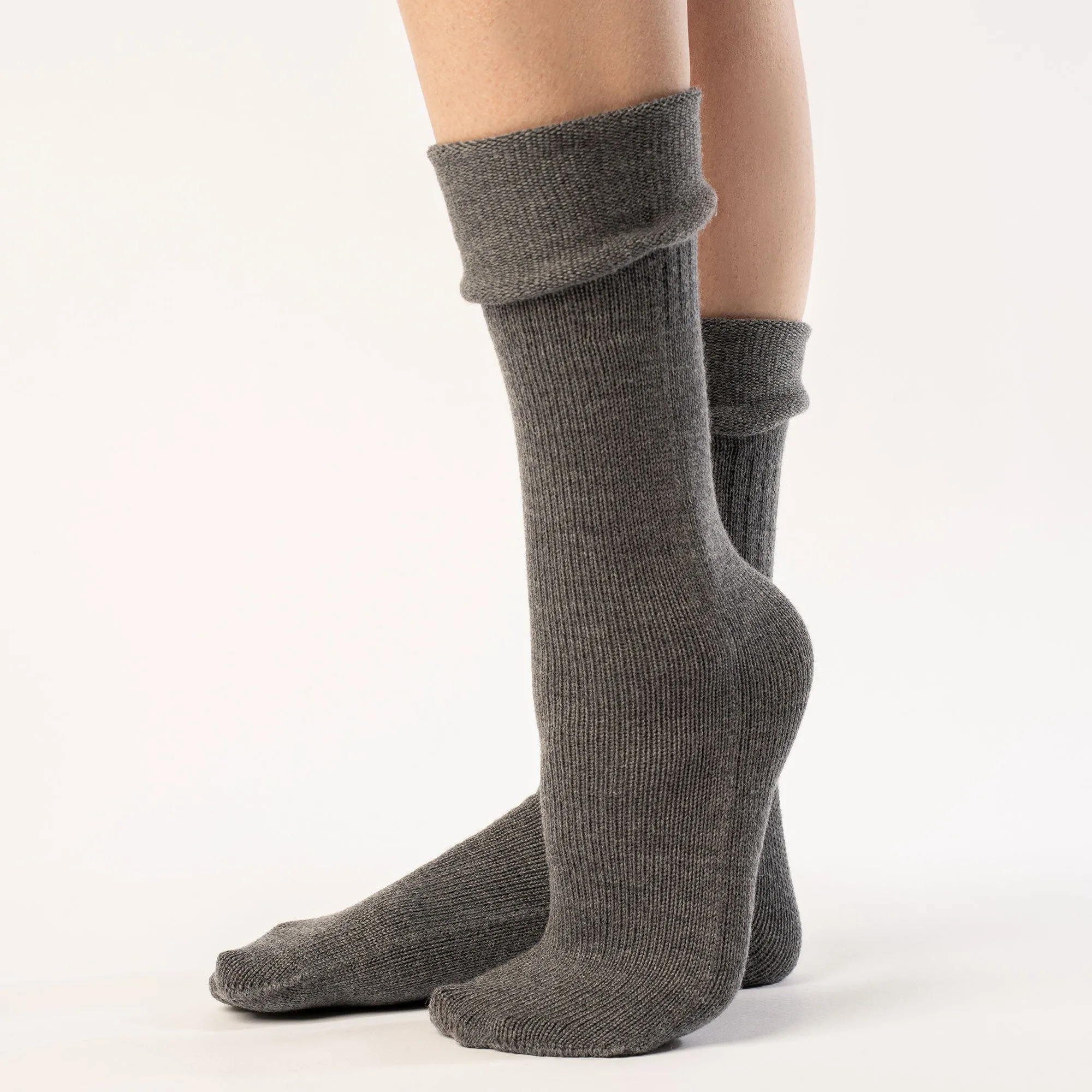 Women's Knit Socks Merino Dark Gray