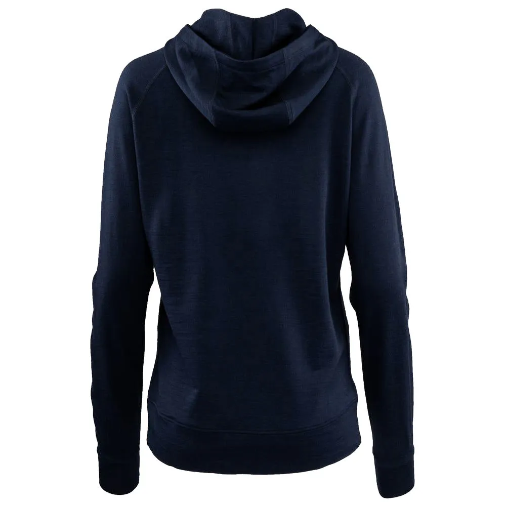 Womens Merino 260 Lounge Hoodie (Navy/Smoke)