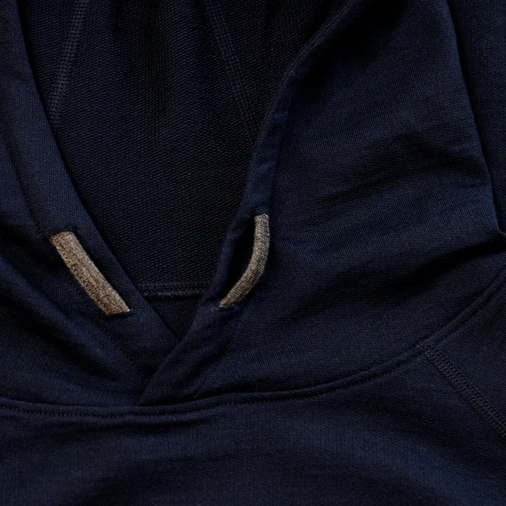 Womens Merino 260 Lounge Hoodie (Navy/Smoke)